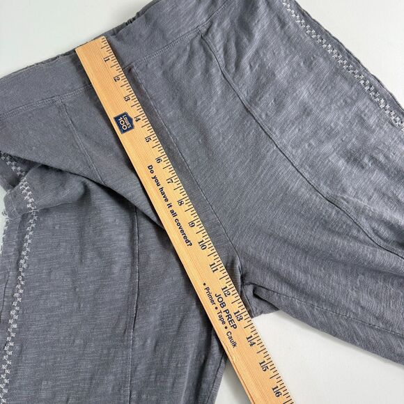 Mododoc Los Angeles Women's Jogger Pants Side Ties Embroidered Gray Size S - Picture 10 of 12